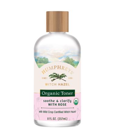 Humphrey's Witch Hazel Organic Toner with Rose Soothe & Clarify 8 fl oz (236 ml)