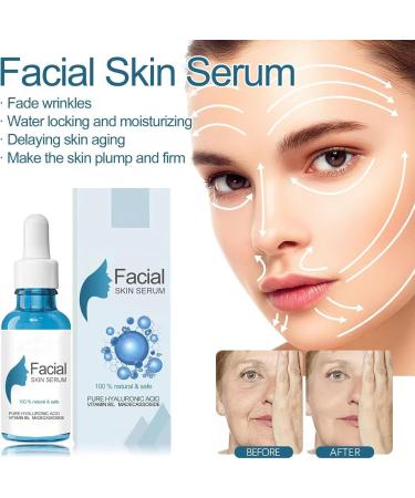  4PCS Facial Skin Serum Hyaluronic Acid Serum for Face Collagen Boost Anti Aging Daily Serum Collagen Boost Face Serum Anti-Wrinkle Serum Suitable for All Skin Types for Women & Men - Buy Online on GoSupps.com