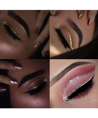 DekRion Blue Glitter Eyeliner - Long-Lasting Waterproof Liquid Eyeliner for Eye Makeup - Buy Online on GoSupps.com
