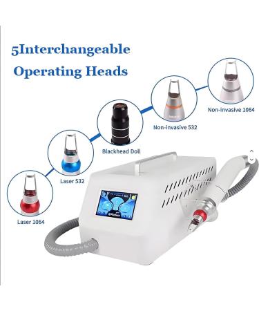 Appareil De D tatouage Professionnel Machine Laser Multi-Langues Sonde 1064nm limine Encre Sourcils Sonde 532nm Traite Taches De Rousseur sans Eau Non Invasif pour Tous Blanc 5 en 1 - Buy Online on GoSupps.com