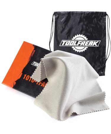 ToolFreak Anti Fog Lens Cloth 2 Pack - Unique Technology Prevents Fogging on Glasses Lens Phone Camera Mirror for 74 hrs. Reusable 600x Odourless Safe for Eyeglasses Drawstring Bag Included