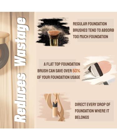 IUHFSIFS Foundation Brush No.1 Light Coverage Ultra Thin Foundation Brush Evenly Applied Concealer Brush Easy to Clean Make Up Brush Non-Hairy Ultra Thin Make Up Brush 01-Black - Buy Online on GoSupps.com