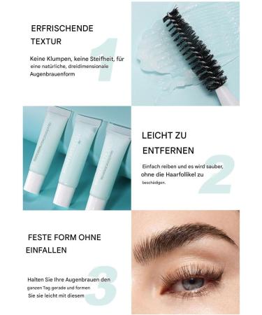  Duroecsain Eyebrow Fixing Gel - 12 ml - Long-lasting - Quick-drying - Naturally waterproof - With brush - For women parties weddings girls everyday wear travel festivals leisure - Buy Online on GoSupps.com