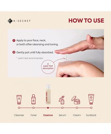 K-SECRET Snail Mucin Essence Serum - 97% Snail Secretion & Rice Extract for Hydration | SEOUL 1988 Korean Skincare 100mL - Buy Online on GoSupps.com