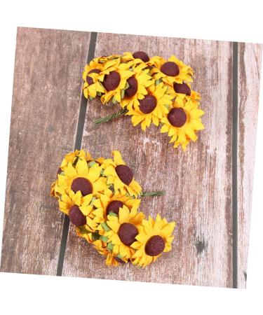 STOBAZA 2pcs 2 Sunflower Paper Wedding Bouquet Ramo De Flores Artificiales Fake DIY Ornament Box - Buy Online on GoSupps.com