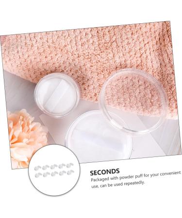 BELLIFFY 10 Pcs Transparent Powder Box Foundation Powder Case Loose Powder Holder Moisturizer Plastic White - Buy Online on GoSupps.com