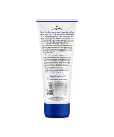 Cremo Concentrated Shave Cream - Refreshing Mint 6 oz | Smooth Shaving Experience - Buy Online on GoSupps.com