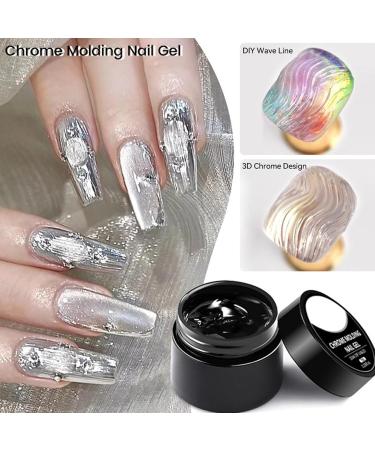 Solid Sculpture Building Gel 7ml Non-stick Nail Extension Gel | Non Fluid Rhinestone Adhesive Semi-Solid Varnish Without Rinsing | 3D Faci Water Ripple Design Gel - Buy Online on GoSupps.com