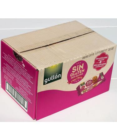 Gullon Cookies Chip Choco Gluten Free and No Added Sugars 130 gr. (Pack Box 12)
