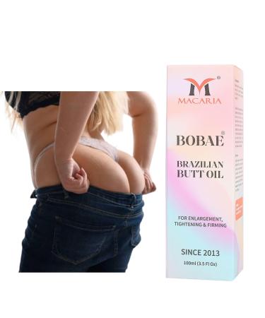 MACARIA Bobae Brazilian Booty Butt Oil For Growth Larger Bigger bum For Women Lift up Bum Cream
