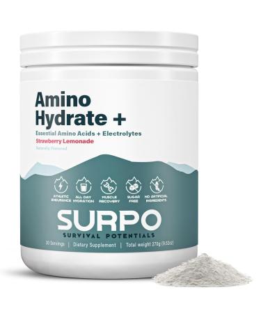 Essential Amino Acids Supplement & Sugar Free Electrolytes Powder Keto EAA + BCAA Amino Energy Powder BCAA Electrolyte Hydration Powder Drink for Post Workout Muscle Recovery & Growth 30 Servings