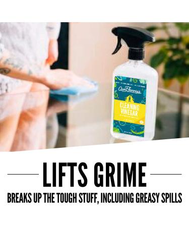 Aunt Fannie's Bright Lemon All-Purpose Cleaning Vinegar - 16.9 fl oz (500 ml) | Eco-Friendly Cleaner - Buy Online on GoSupps.com