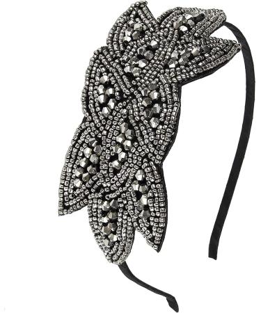 1920s Disco Ball Women's Headband | Gatsby Costume Accessory | Vintage Flapper Hair Band with Sequins & Pearls - Buy Online on GoSupps.com