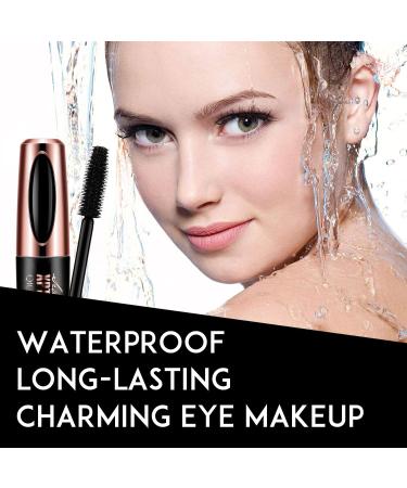 3Pcs 4D Silk Fiber Black Mascara Longer & Thicker Lashes Waterproof Clump-Free Long Lasting Smudge-Proof Hypoallergenic Luxurious Eyelashes All Day - Buy Online on GoSupps.com