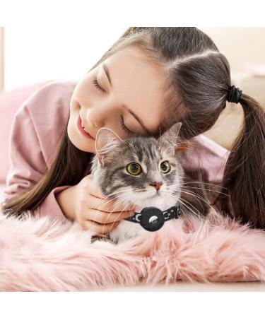 JARDILIFE 2-Pack Airtag Cat Collar Refective Collar for Cat with Safety Buckle and Waterproof Air Tag Holder Cat Airtag Collar Compatible with Apple Airtag for Kittens and Puppies-Black&Black - Buy Online on GoSupps.com