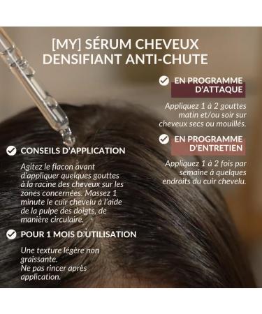  MiY MiY | Serum + Hair Oil Pack | Hair Growth & Anti-Hair Loss | Keratin Vegan Omega 3 6 9 Aloe Vera Ginkgo Biloba Oil Complex | Made in France - Buy Online on GoSupps.com