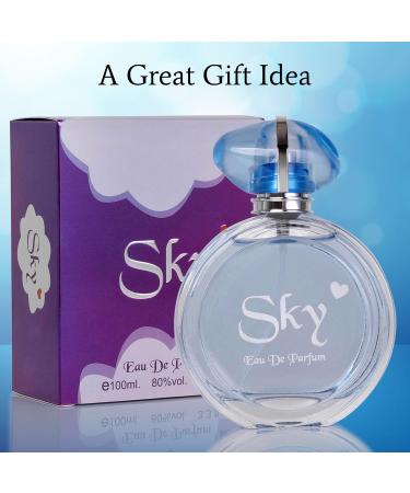 NovoGlow Sky for Women - 3.3 Fl Oz Eau De Parfum Spray - Long-Lasting Fruity Floral & Woody Scents Smell Sweet & Feminine All Day Includes Carrying Pouch Lovely Gift for Women on All Occasions - Buy Online on GoSupps.com