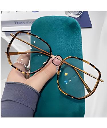 Eterspr Blue Light Filter Glasses for Women - Leopard Pattern & Coffee Color Glass Box - Blue Light Blocking Eyewear - Buy Online on GoSupps.com