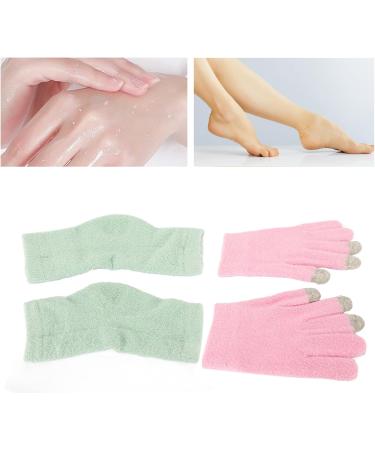 Qukaim Gel Moisturizing Spa Gloves Moisturizing Hand Gloves Pink Gel Touch Screen Gloves Prevent Cracked Skin Green Elbow Cover - Buy Online on GoSupps.com