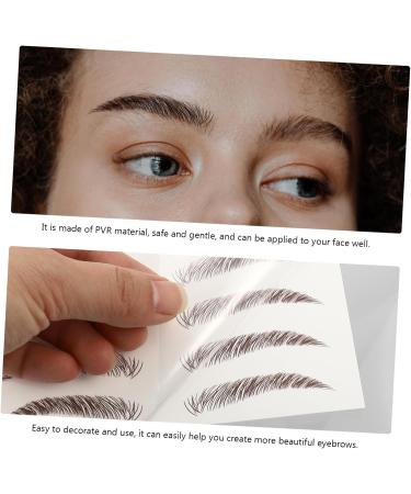 FRCOLOR 10 Sheets Eyebrow 3d Sticker Makeup Stickers Eyebrow Tool Eyebrow Tattoos Stickers Transfer Stickers - Buy Online on GoSupps.com