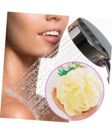 Balacoo 4pcs Large Shower Ball - Two-Color Mesh Bath Sponge Pouf for Ultimate Clean & Relaxation | International Shipping Available - Buy Online on GoSupps.com