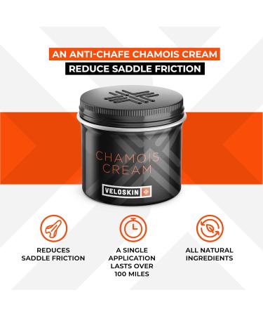 VeloSkin Premium chamois cream for cycling Abrasion resistant with natural vegan ingredients made by cyclists for women and men 150 ml - Buy Online on GoSupps.com