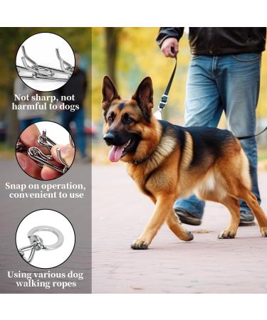 Metal Choke Chain for Dog Anti Bark Collars for Dogs Pet Outdoor Training Durable Thick Prong Collars Puppy Adjustable Silver Necklace for Dogs Daily Training (M) - Buy Online on GoSupps.com