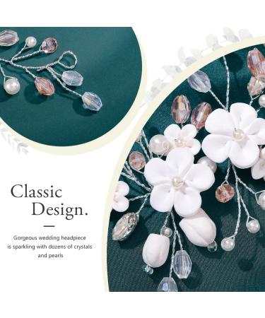 Unicra Bridal Wedding Hair Vine | Silver Rhinestone Headpiece & Flower Hair Accessories for Women - Shop Now! - Buy Online on GoSupps.com