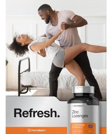 Zinc Lozenges with Echinacea & Vitamin C | 120 Count Vegetarian Supplement - Gluten Free & Non-GMO | Natural Berry Flavor - Buy Online on GoSupps.com