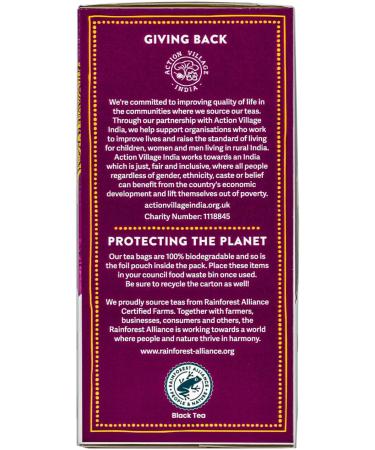 Tea India Decaf Masala Chai Biodegradable Teabags 160ct - Rainforest Alliance Certified Chai Tea - Buy Online on GoSupps.com