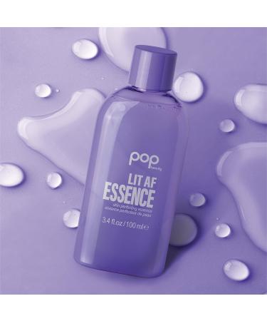 POPBEAUTY Lit AF Essence | Hydrating Botanical Gel with Niacinamide & Peptides | Brighten Skin | 3.4 Fl Oz - Buy Online on GoSupps.com