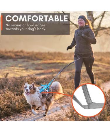 Non-stop dogwear FREEMOTION Harness 5.0 | Blue/Grey | Sport Dog Harness | Size 9 | International Shipping Available - Buy Online on GoSupps.com