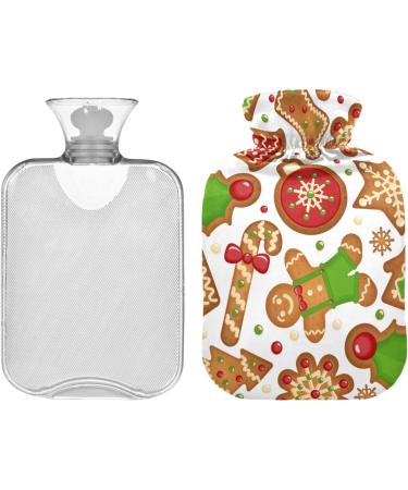 Christmas Biscuits Hot Water Bottle with Cover | 1L Heat Bags for Pain Relief & Therapy - Perfect for Heating & Cooling - Buy Online on GoSupps.com