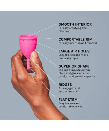 Lunette Menstrual Cup Model 2 - Clear for Normal/Heavy Flow (DE Version) | Eco-Friendly & Comfortable Solution - Buy Online on GoSupps.com