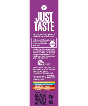 Just Taste Be different JUST TASTE Lilac Sweet Potato Fettuccine Pot The new organic plant-based pasta 250 g - Buy Online on GoSupps.com