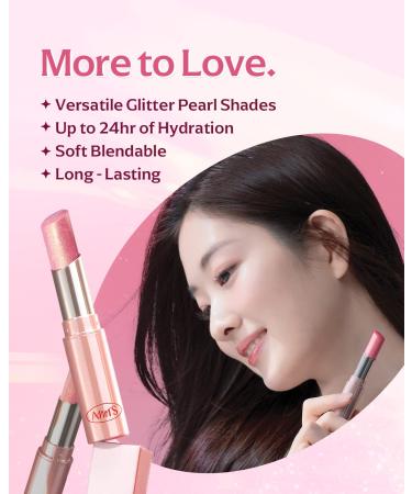 AMTS Glitter Lip Balm Stick | Pearl Shimmer | Tinted Hydration for Dry Cracked Lips - Aurora Lights - Buy Online on GoSupps.com