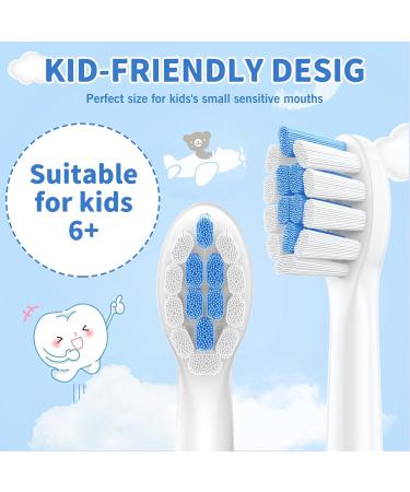 Kids Electric Toothbrush Replacement Heads for Philips Sonicare - 8 Ultra Soft Bristles for Ages 6+ | Compatible with Sonicare Kids - Buy Online on GoSupps.com