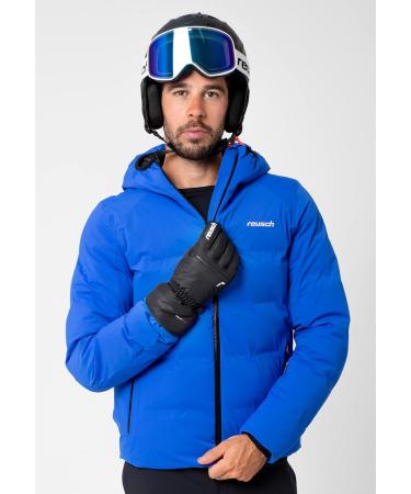 Reusch Men's Snow King Windproof & Breathable Ski Gloves - Softshell Winter Gloves in Black/White for Ultimate Comfort - Buy Online on GoSupps.com