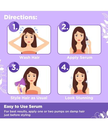 HerStyler Marula Oil Serum - Anti-Frizz Solution for Frizzy & Damaged Hair | Smoothing Shine Enhancer - 2 Fl. Oz - Buy Online on GoSupps.com