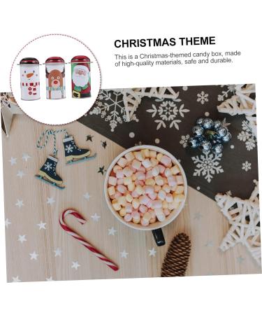 Healeved 6 Pcs Christmas Storage Box Christmas Metal Cans Xmas Goodie Boxes Cookie Boxes Seal Small Candy Box - Buy Online on GoSupps.com