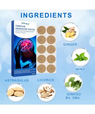 Tinnitus Patches - 10 PCs Ear Pain Relief Patches for Hearing and Itchy Ears | Non-Woven Fabric Solution - Buy Online on GoSupps.com