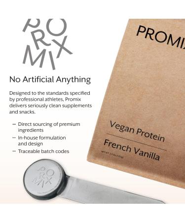 ProMix Nutrition Plant-Based Vegan Protein Powder, Vanilla - Pea Protein & Vitamin B-12 - Post Workout Fitness & Nutrition Shakes, Smoothies, Baking & Cooking Recipes - 2.5 Pound (Pack of 1) Vanilla 2.5 Pound (Pack of 1) - Buy Online on GoSupps.com