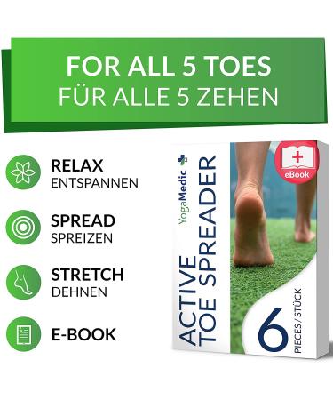 Toe Separator - 3 Pairs Silicone Toe Spreader for Hallux Valgus & Hammer Toe Relief | BPA-Free Universal Size - Buy Online on GoSupps.com