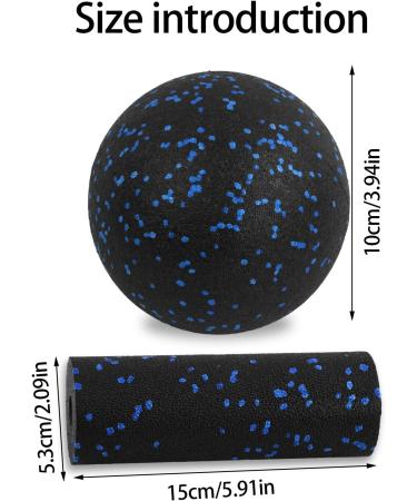 Volumoon Fascia Set - Mini Roller & 12cm Ball for Self-Massage | Green Fascia Training & Pain Relief - Buy Online on GoSupps.com