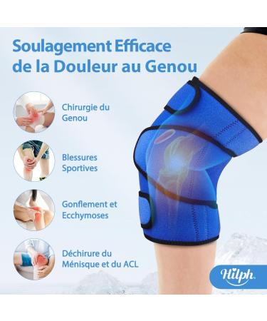 Buy Hilph Big Knee Cooling Cuff & Ovid Cooling Pad - Best Knee Cooling Compress for Swelling & Recovery | Perfect for Knee Replacement - Blue - Buy Online on GoSupps.com