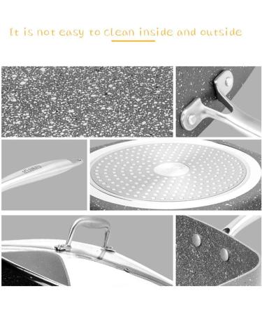 DameCo Saucepan Multi Function Nonstick Frying Pan Steaming Pot Frying Pan Steak Nonstick Metal Utensil Safe Frying Pan Saucepan Skillet Pan Frying Pan Interesting - Buy Online on GoSupps.com