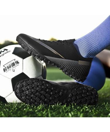 Men's Soccer Cleats High-Top Athletic Football Boots 10.5 Black - HaloTeam - Buy Online on GoSupps.com