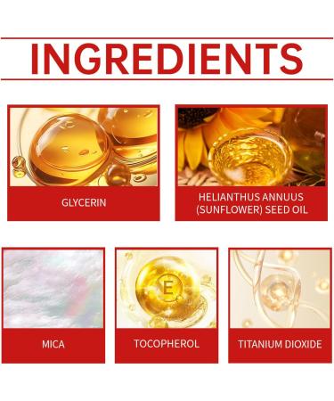  Generisch Red Lip Gloss - Long-lasting moisturizing beauty products - Moisturizing and glossy lipstick - For home travel parties weddings winter autumn spring etc. - Buy Online on GoSupps.com