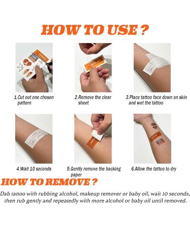10 Sheets Orange Temporary Tattoos orange Stickers Waterproof Indigenous Tattoos Paper Sticker Orange Shirt Accessories for Kids Women and Men - Buy Online on GoSupps.com