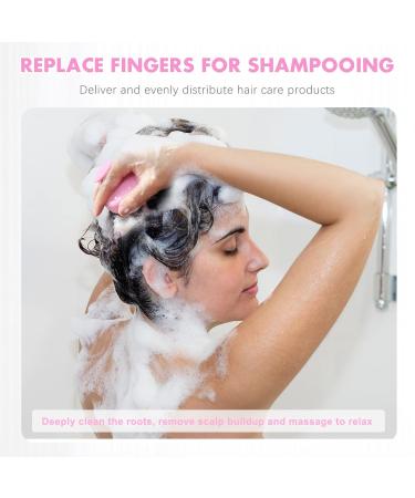 Fraatech Pink Shampoo Hair Brush - Scalp Massager for Peeling Dandruff Relief and Hair Growth | Wet & Dry Use Silicone Ridge Care - Buy Online on GoSupps.com
